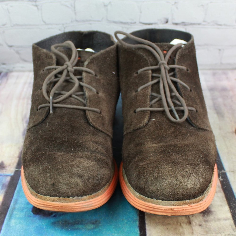 Cole Haan LunarGrand Woodbury Brown Suede Chukka Boots Size 11 M - Picture 5 of 9